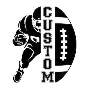 Nome de Futebol Personalizado Svg, Futebol Png, Meio Nome de Jogador de Futebol Monograma, Camiseta de Mãe de Torcedora de Futebol, Criança de Futebol. Arquivo de Corte Vetorial Cricut.