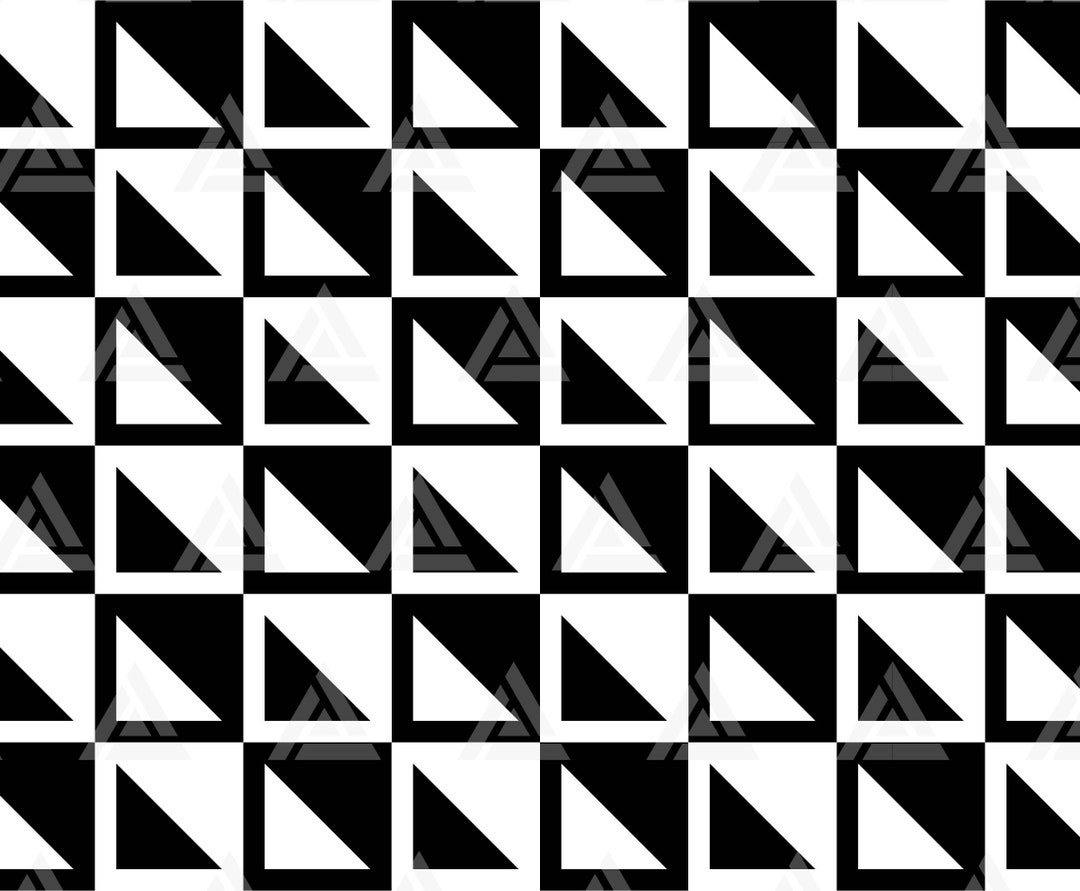 Checkered Square Svg, Triangle Pattern Svg, Tumbler Template, Seamless