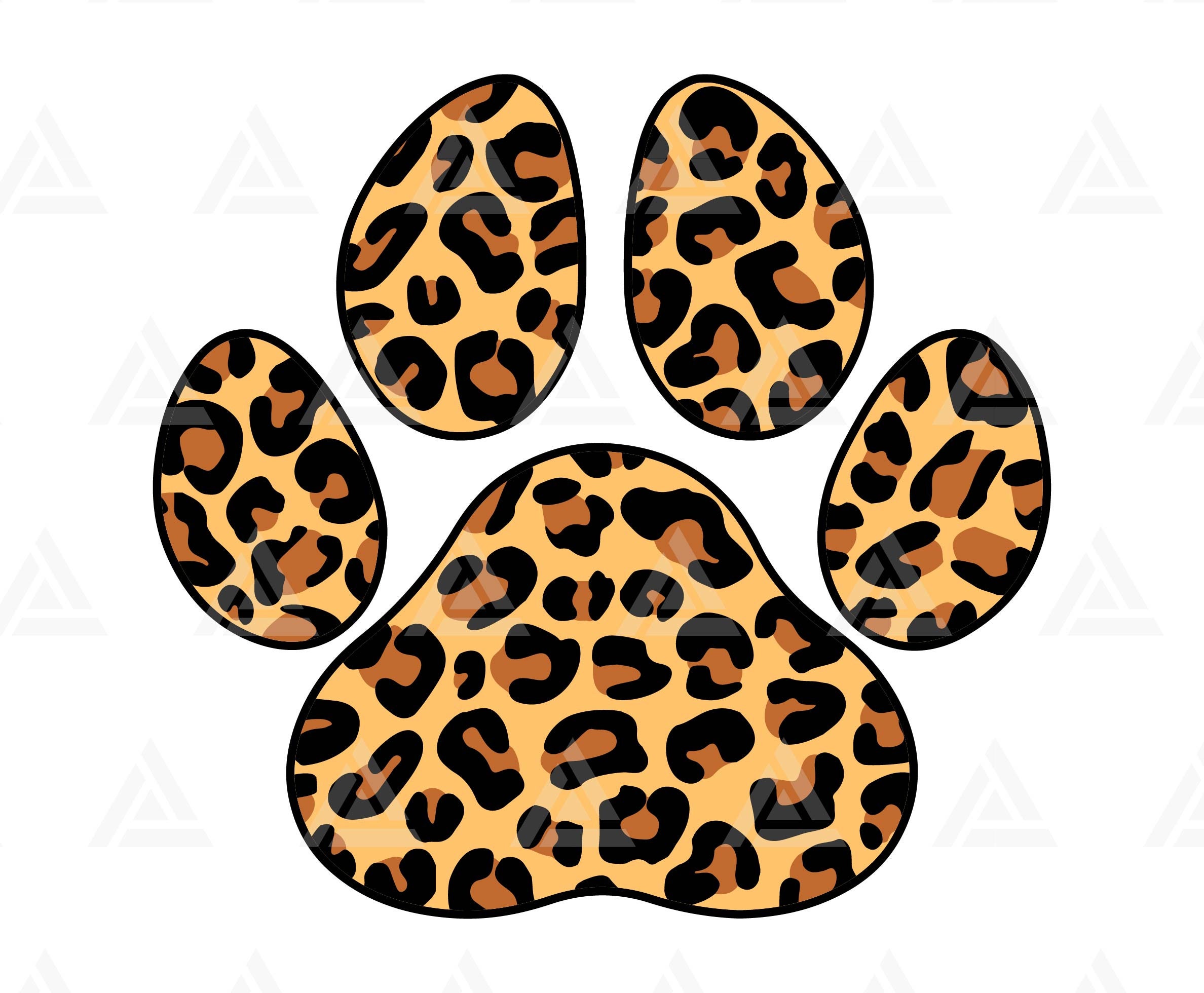 8. Leopard Print Paw Print Toe Nail Design - wide 4