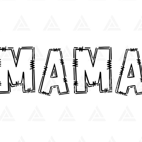 Mama Doodle Svg, Mom Svg, Mother's Day Shirt Svg, Mommy Svg, Mom Life Svg, Mum Svg. Cut File Cricut, Png Pdf, Vector, Vinyl, Sticker.