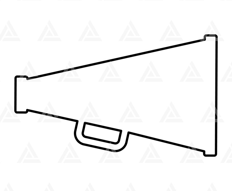 Cheerleader Megaphone Svg Go Team Svg Cheer Sister Svg Etsy