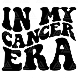 En mi era de cáncer Svg, cáncer Png, camiseta de cáncer Svg, clipart de cáncer, diseño de signo del zodíaco. Archivo de corte Cricut, Png Pdf, Vector.