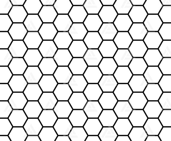 Honeycomb Stencil Geometric Hexagon Pattern Continuous Template — Stencil  Me Pretty