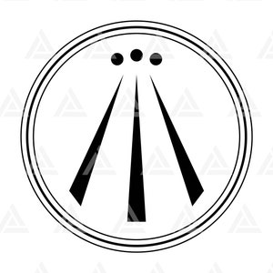 Awen Svg, Celtic Symbol Png, Druid, Walijska Mitologia. Plik Cięty Cricut, Sylwetka, Png Pdf Eps, Wektor, Szablon, Naklejka, Naklejka Pin.