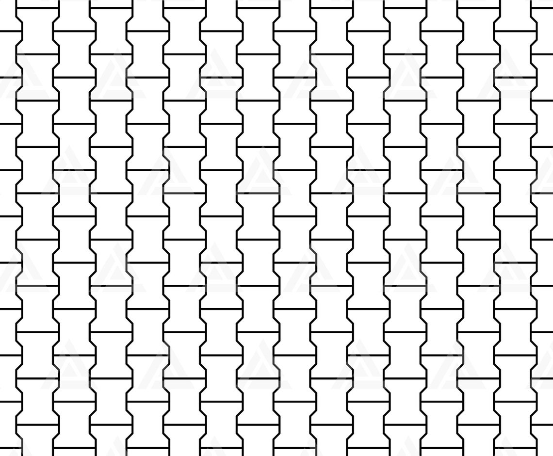 Interlocking Paving Stone Pattern Svg, Seamless Road Brick Svg ...