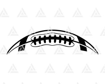 Medio balón de fútbol Svg Png. Archivo de corte Cricut, Silhouette, Png Pdf, Vector.