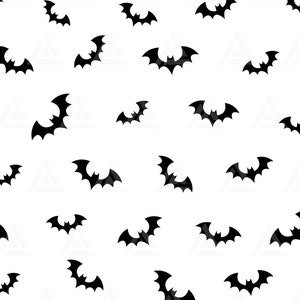Wzór nietoperza Svg, Halloween Bat Svg, Batcave Svg, Tło nietoperzy, Szablon Bat Tumbler. Plik do cięcia Cricut, Sylwetka, Png Pdf Eps, Wektor.