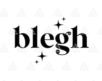 Blegh Svg Png Pdf. Archivo de corte para Cricut, Silhouette, Vector. (Descarga digital)