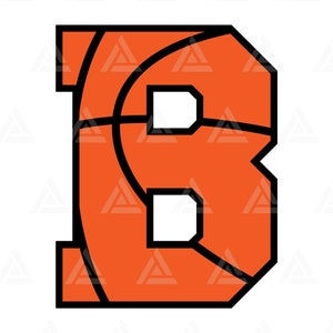 Basketball B Letter Monogram Svg, Game Day Svg, Basketball Mom T Shirt ...