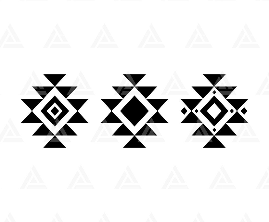 Bat and symmetric tribals Royalty Free Vector Image