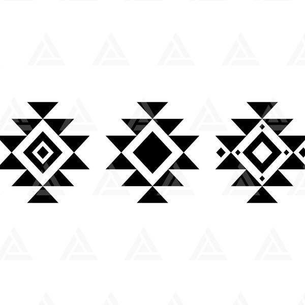 Tribal Pattern Svg, Ethnic Motifs Svg, Boho Tribal Pattern, Aztec Pattern Bundle. Cut File Cricut Svg, Png Pdf Eps, Vector, Stencil, Vinyl.