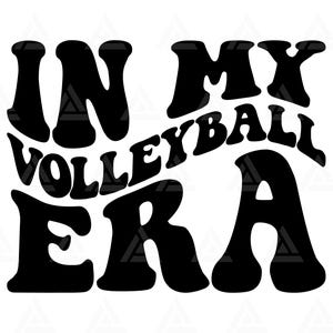 In mijn volleybaltijdperk Svg, volleybal Png, Cheer Mom T-shirt, volleybal clipart ontwerp. Snijbestand Cricut, silhouet, png-pdf-bestand, vector.