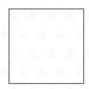 Svg quadrato punteggiato, monogramma quadrato, bordo quadrato, cornice quadrata, pois. Taglia file cricut, silhouette, png pdf eps, vettoriale.