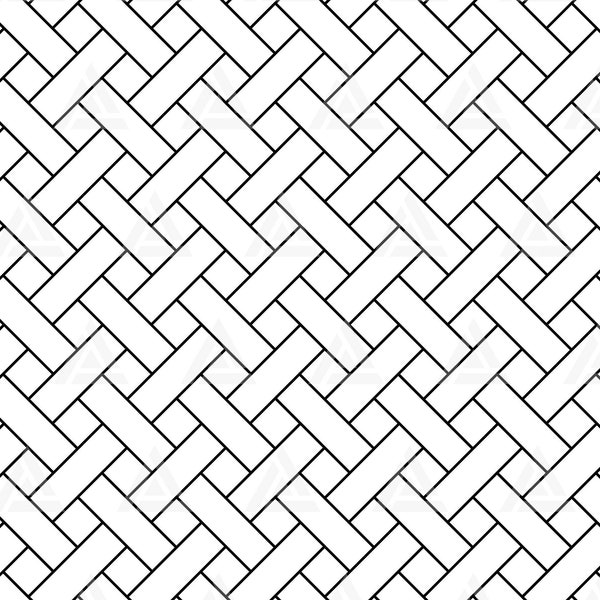 Basketweave Pattern Svg, Seamless Basket Weave Tile Template, Geometric Background. Cut File Cricut, Png Pdf Eps, Vector, Stencil, Vinyl.