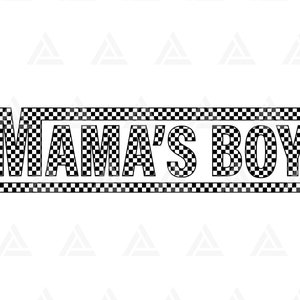 Checkered Mama&#39;s Boy  Svg, Boy Mama Png, Racing Mama T-shirt Design, Race Mama Sublimation, Retro Mama. Cut File Cricut, Png Pdf, Vector.