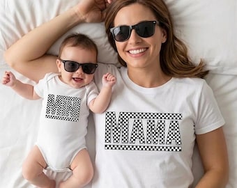Mini camiseta a cuadros de Mama SVG, Mini camiseta de Mama PNG, diseño de camiseta de Race Mama, sublimación de Race Mama, Retro Mama. Archivo de corte para Cricut, PNG PDF, vector.