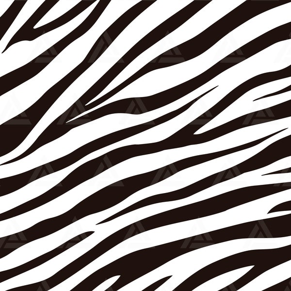Zebra Print Svg, Zebra Stripes, Zebra Skin Lines, Animal Print Pattern. Cut File Cricut, Png Pdf Eps, Vector, Stencil, Vinyl.