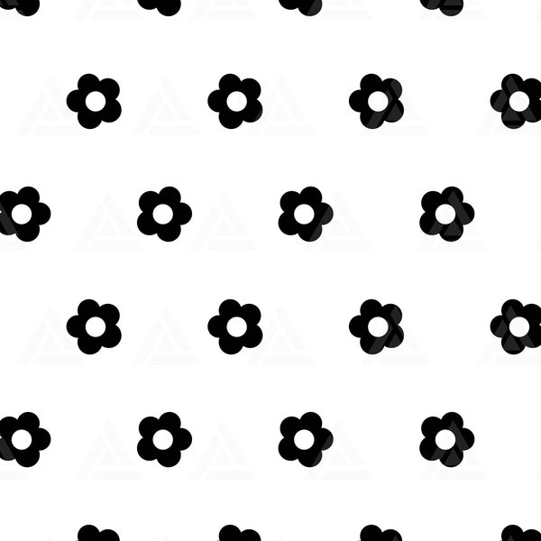 Flower Pattern Svg, Floral Pattern, Flower Tumbler Template Svg, Flower Background. Cut File Cricut, Png Pdf Eps, Vector, Stencil.