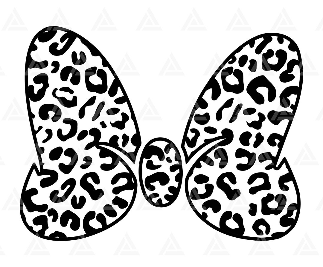 Leopard Hair Tie Svg Leopard Ribbon Svg Cheetah Pattern Svg Etsy
