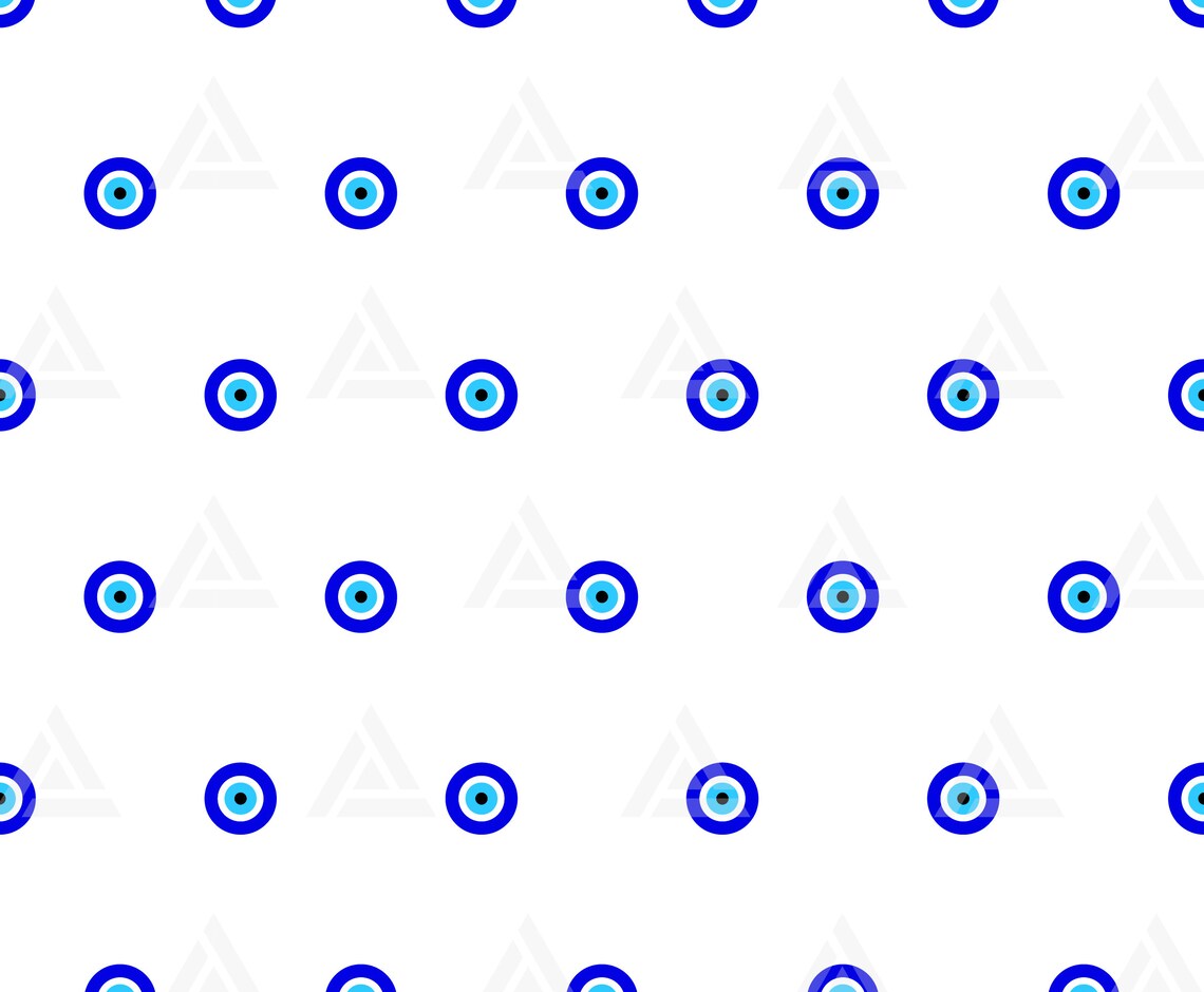 Turkish Evil Eye Pattern Svg Seamless Greek Eye Pattern Boho - Etsy