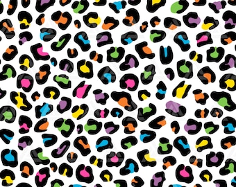 Leopard Print Svg, Cheetah Prints Pattern, Colorful Leopard Pattern Background. Cut File Cricut, Png Pdf Eps, Vector, Stencil.
