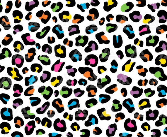 Leopard Print Svg, Cheetah Prints Pattern, Colorful Leopard Pattern  Background. Cut File Cricut, Png Pdf Eps, Vector, Stencil. - Etsy Denmark
