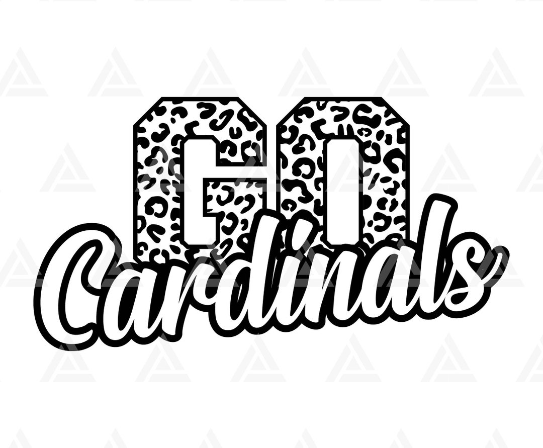 Go Cardinals Leopard Svg Go Cardinals Football Svg Run -  Hong