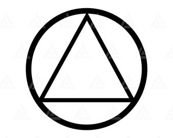Sobriety Symbol Svg, Sobriety Symbol Png, Basics AA. Cut File Cricut, Png Pdf, Vector.