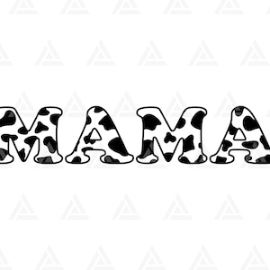 Cow Mama Svg, Cow Print Svg, Momlife Svg, Fête des Mères, Ranch Life Svg. Cut File Cricut, Png Pdf Eps, Vector, Vinyl, Sticker.