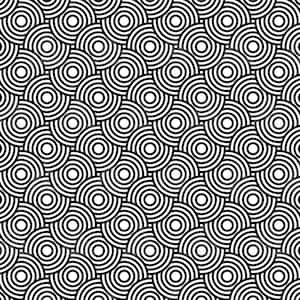 Japanese Circle Pattern Svg, Seamless Seigaiha Pattern, Geometric Round Pattern. Cut file Cricut, Silhouette, Png Pdf Eps, Vector Background