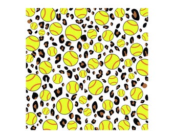 Diseño de leopardo para softbol en formato SVG, PNG y PDF. Archivo de corte para Cricut, Silhouette y Vector. (Descarga digital)