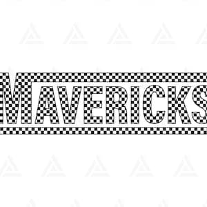 Svg Mavericks à carreaux, PNG Mavericks, chemise Mavericks, clipart Mavericks, T-shirt Cheer Mom. Couper le fichier Cricut, Png Pdf, vecteur, pochoir.