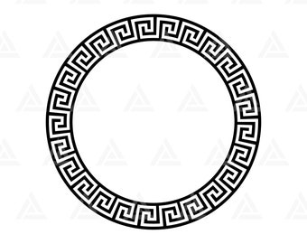 Greek Key 2 Teiliges Kissenbezugs Set Sonne inspirierte Kreis Greek Key 2 Teiliges Kissenbezugs Set Sonne inspirierte Kreis