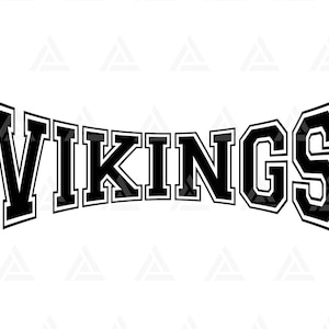 Wikinger svg, Go Vikings Team svg, Run Vikings svg, College Jersey Schriftart, Spieltag Vibes. Cut Datei Cricut, Png Pdf Eps, Vektor, Schablone.