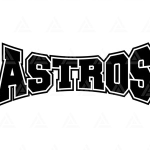 Astros Svg, Go Astros Team Svg, Run Astros Svg, College Jersey Font ...