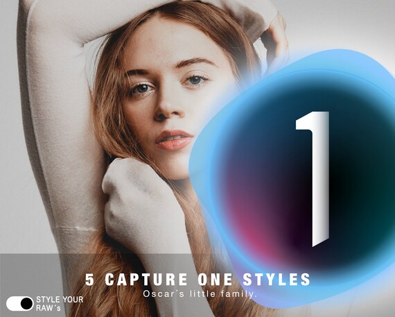 5 Handmade Capture One Styles for RAW and JPEG called Oscars family.