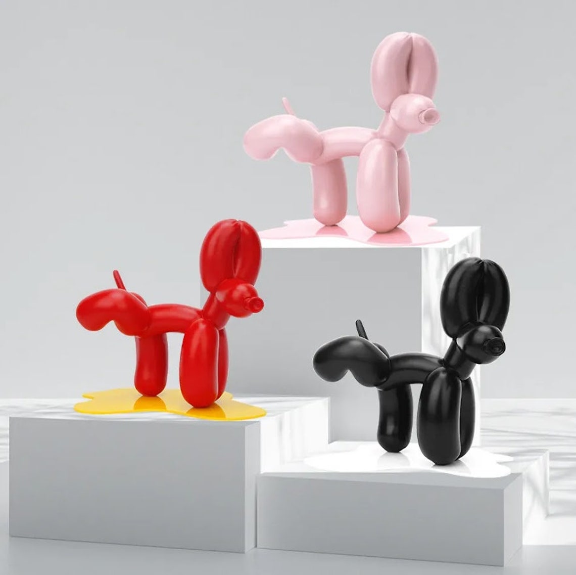 Peeing Balloon Dog Sculpture Sausage Dog Statue Nordic Home Etsy Canada