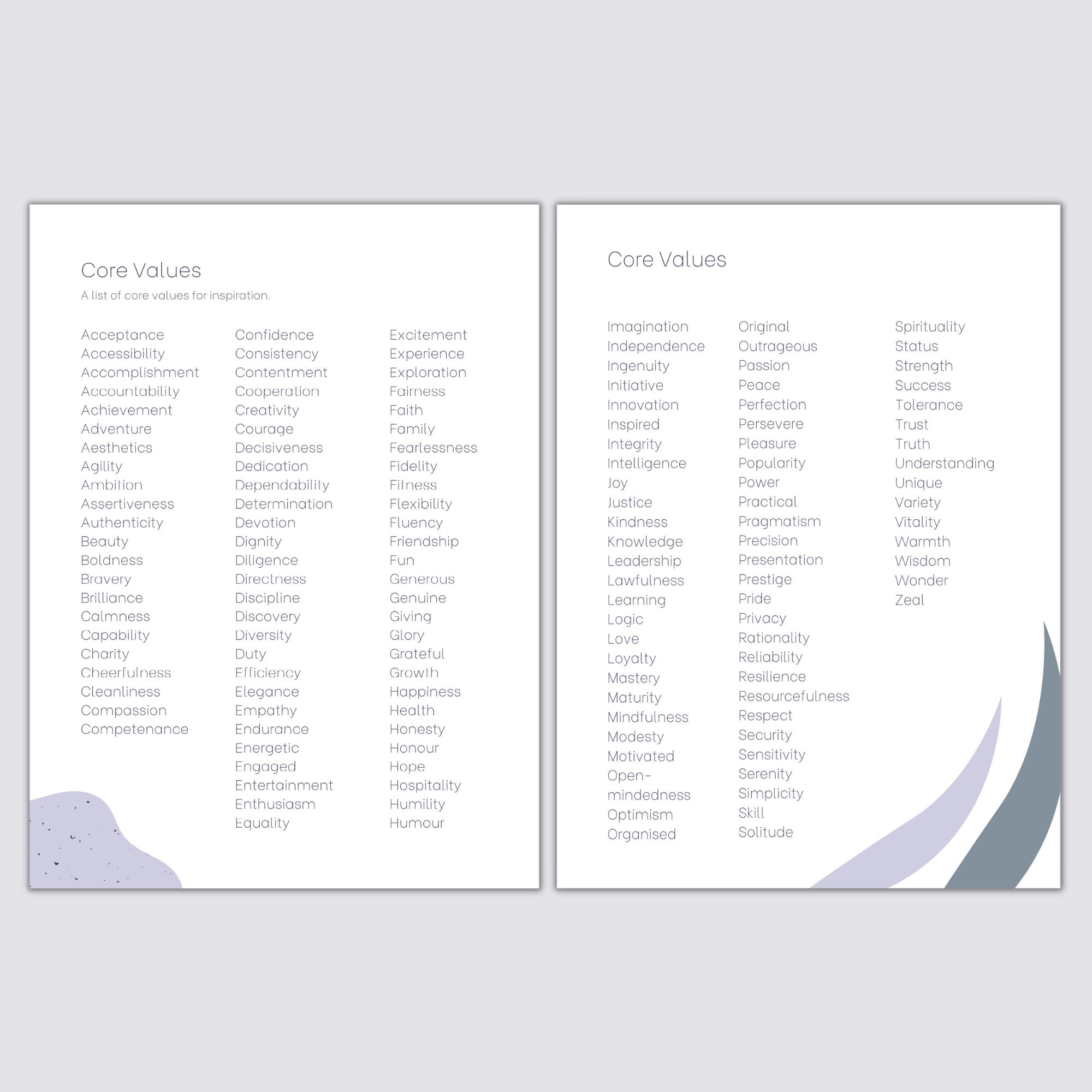 Discover Your Core Values Workbook Pastel Design Includes Etsy UK