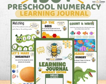 Preschool Workbook Printable PDF | 150 Learning Activities | Toddler Activity Book | Homeschool Preschool | Ages 3–6
