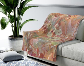 InterestPrint Super Soft Warm Decorative Blacket for Couch Bed or Sofa Green Plant Leaf InterestPrint Super Soft Warm Decorative Blacket for Couch Bed or Sofa Green Plant Leaf