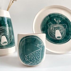 Bear Mug – Cute Bear Coffee Cup – Animal-Themed Ceramic Mug – Gift for Animal Lovers, Kids, or Baby Shower