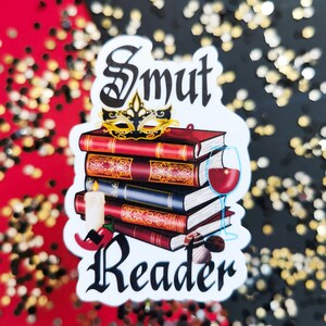 Smut Reader 防水ビニールステッカー | Kindle | Booktok ギフト | Bookish | ウォーターボトル