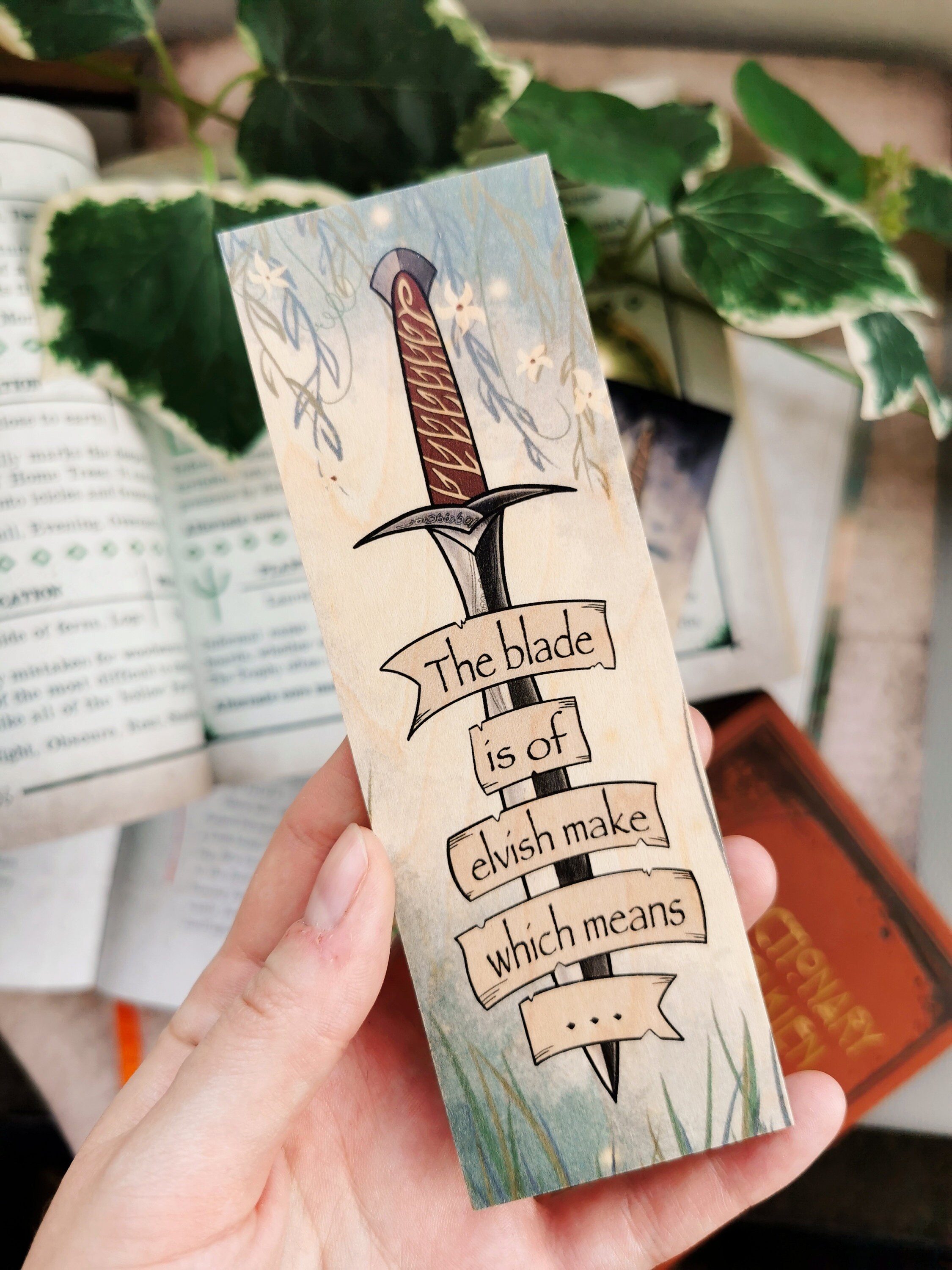 Hand made bookmark sword of kings - Tryb