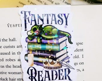 Fantasy Reader Magnetic Bookmark: Baby Dragon Holographic Bookmark