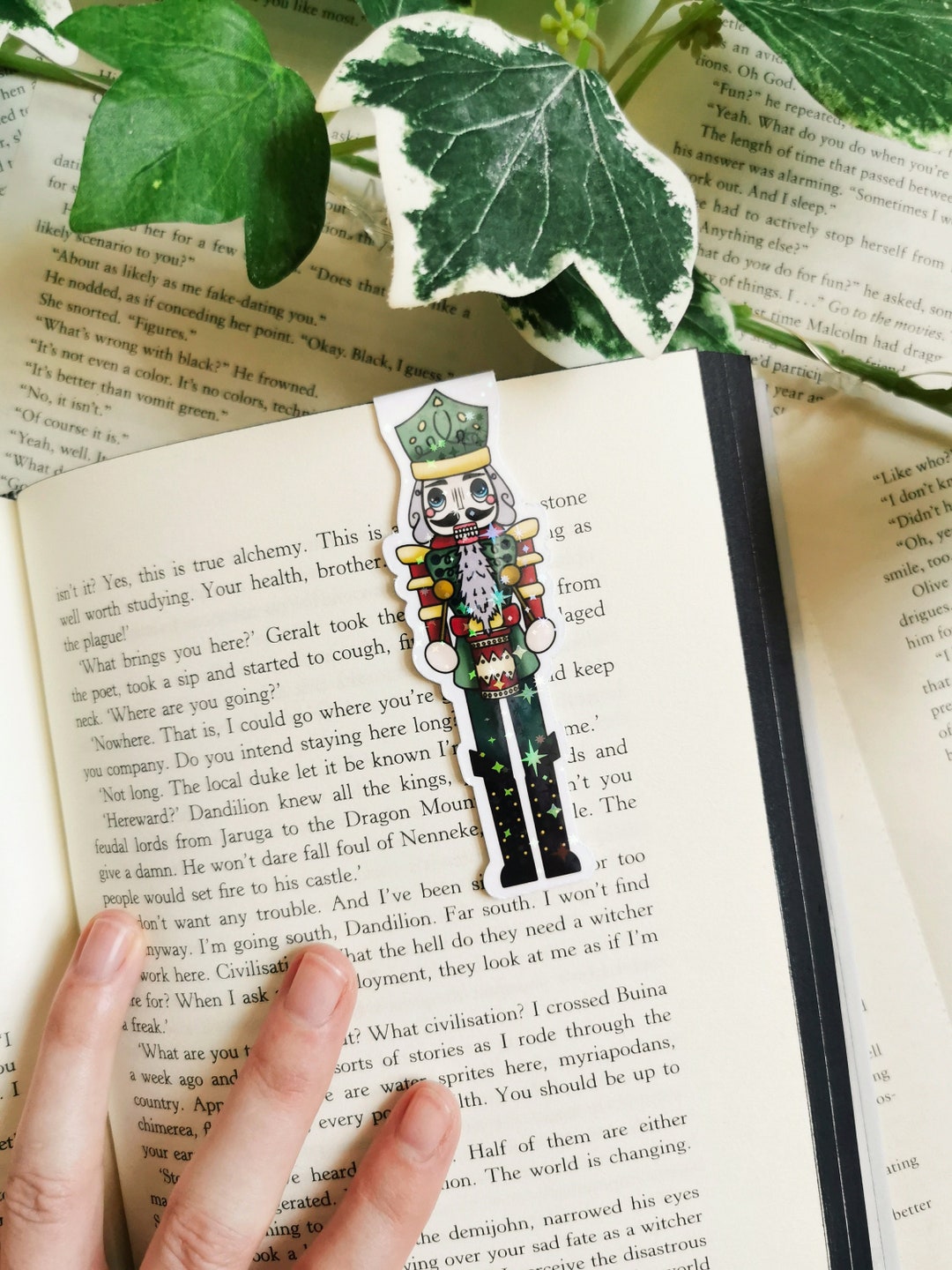 Nutcracker Bookmark Star Holographic Christmas Etsy