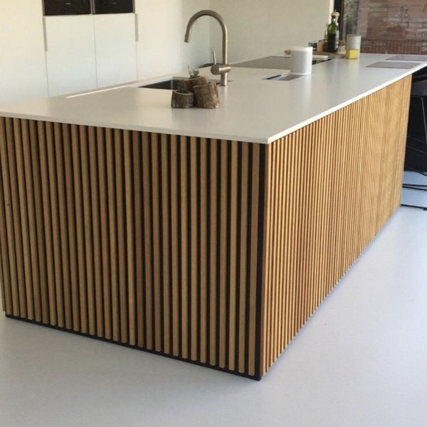 Wood Slats for kitchen Island