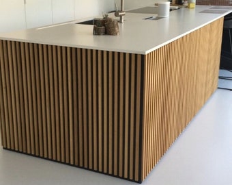 Wood Slats for kitchen Island