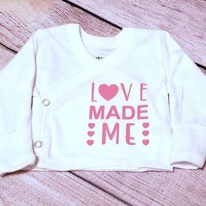 love made me nicu shirt, nicu baby gift, preemie boy clothes, preemie girl clothes, baby shower gift, nicu mom gift, nicu friendly