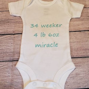 personalized nicu shirt, nicu baby gift, preemie clothes, preemie boy clothes, preemie girl clothes, baby shower gift, nicu mom gift