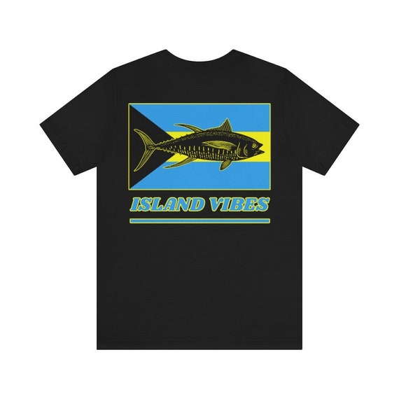 Bahamas Flag Yellowfin Tuna Tshirt Bahamian Island Vibes Etsy